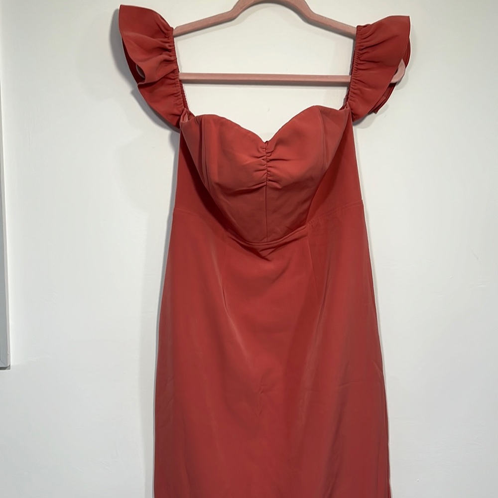 Express pink corset dress sz6